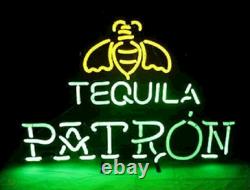US STOCK 24x20 Patron Tequila Neon Sign Light Lamp Decor Man Cave Beer JY