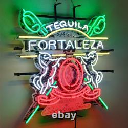 US STOCK Tequila Fortaleza Beer Neon Sign 24x24 Bar Club Restaurant Wall Decor