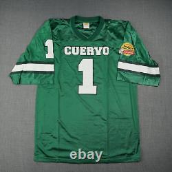 VINTAGE Jose Cuervo Shirt Large Green Football Jersey Soccer Tequila Margarita