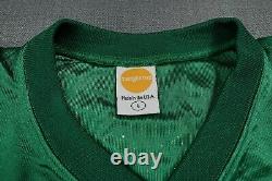 VINTAGE Jose Cuervo Shirt Large Green Football Jersey Soccer Tequila Margarita