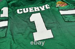 VINTAGE Jose Cuervo Shirt Large Green Football Jersey Soccer Tequila Margarita