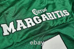 VINTAGE Jose Cuervo Shirt Large Green Football Jersey Soccer Tequila Margarita