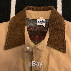 VTG 1970s Patagonia Range Wool Lined Canvas Jacket Tequila Gold RARE Mens M