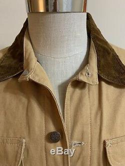 VTG 1970s Patagonia Range Wool Lined Canvas Jacket Tequila Gold RARE Mens M