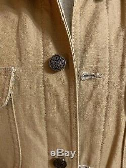 VTG 1970s Patagonia Range Wool Lined Canvas Jacket Tequila Gold RARE Mens M