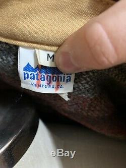 VTG 1970s Patagonia Range Wool Lined Canvas Jacket Tequila Gold RARE Mens M