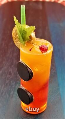 VTG Woo & Locke Tequila Sunrise Cocktail 3D Food Drink Refrigerator Magnet HTF