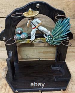 Very Cool Tequila Set Bar Stand, Gun Bottle + Shot Glass Mexican Tequila, Great