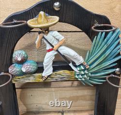 Very Cool Tequila Set Bar Stand, Gun Bottle + Shot Glass Mexican Tequila, Great