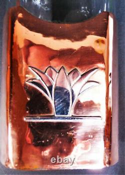 Very RareEarlyHector Aguilar 994 Copper & Sterling AgaveEncased Tequila Btl