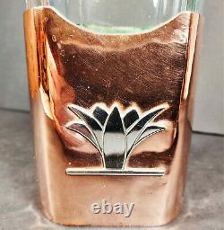 Very RareEarlyHector Aguilar 994 Copper & Sterling AgaveEncased Tequila Btl
