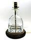 Very Rare Gran Patron Tequila Liquor Bottle Table Lamp Light With Wood Base