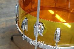 Vintage 1970's Ludwig 4pc Vistalite Drum Kit Shell Pack Tequila Sunrise