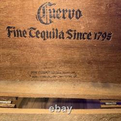 Vintage 1979 Jose Cuervo Tequila Wooden Crate Rare