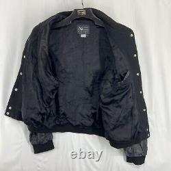 Vintage 1990s Jose Cuervo Tequila Leather/Wool Varsity Bomber Jacket Size XL