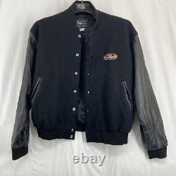 Vintage 1990s Jose Cuervo Tequila Leather/Wool Varsity Bomber Jacket Size XL