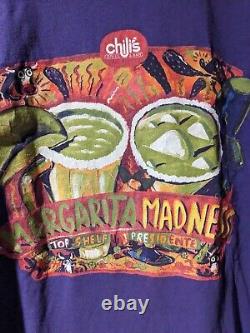 Vintage 1998 Chili's Margarita Madness Presidente Margarita X-Large T-Shirt