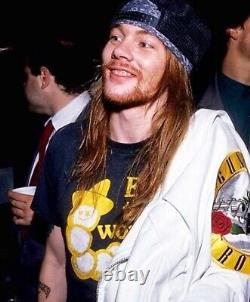 Vintage 70s Hanes Axl Rose Guns N Roses Eat The Worm Tequila Shirt Small 18.5x27