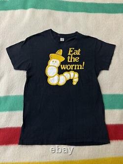 Vintage 70s Hanes Axl Rose Guns N Roses Eat The Worm Tequila Shirt Small 18.5x27
