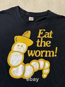 Vintage 70s Hanes Axl Rose Guns N Roses Eat The Worm Tequila Shirt Small 18.5x27
