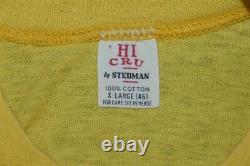 Vintage 70s TEQUILA SAUZA NOCKER MEXICAN LIQUOR ALCOHOL YELLOW COTTON t-shirt XL