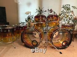Vintage'79 LUDWIG Tequila Sunrise Vistalite drum set drums drumset