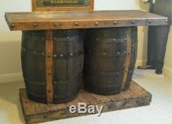 Vintage Agave Tequila Barrel Bar Home Decor or Accent Piece