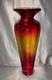 Vintage Blenko Tequila Sunrise Vase 2004 Signed Blenko 10.5 Beautiful