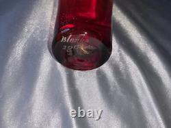 Vintage Blenko Tequila Sunrise Vase 2004 Signed Blenko 10.5 BEAUTIFUL