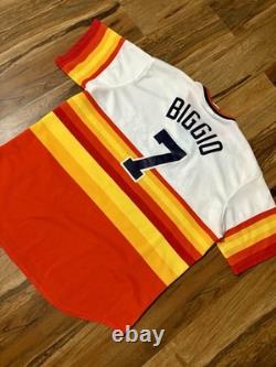 Vintage Cooperstown Collection Craig Biggio 2xl Astros Tequila Sunrise Jersey
