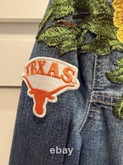 Vintage Denim Women's Jacket Texas Longhorn Designed By Two Tequila Sisters