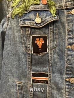 Vintage Denim Women's Jacket Texas Longhorn Designed By Two Tequila Sisters