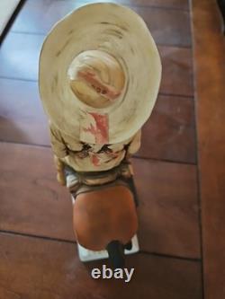 Vintage General Francisco Pancho Villa (EMPTY)Tequila Decanter 1975 1st Edition