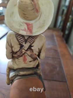 Vintage General Francisco Pancho Villa (EMPTY)Tequila Decanter 1975 1st Edition