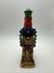 Vintage Huajuapan Tequila Bottle Handmade Mexican Folk Art
