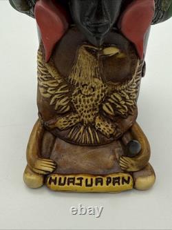 Vintage HUAJUAPAN Tequila Bottle Handmade Mexican Folk Art