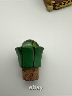 Vintage HUAJUAPAN Tequila Bottle Handmade Mexican Folk Art