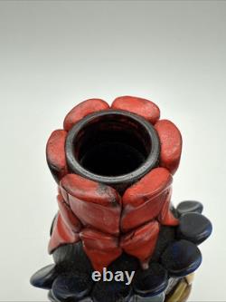 Vintage HUAJUAPAN Tequila Bottle Handmade Mexican Folk Art