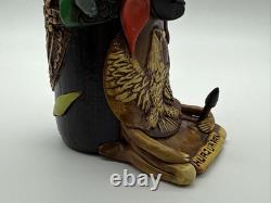 Vintage HUAJUAPAN Tequila Bottle Handmade Mexican Folk Art