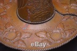 Vintage Hand Hammered Copper Sombrero Made in Mexico Server de Tequila 17