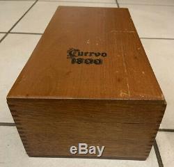 Vintage Jose Cuervo Leather Tequila Bottle & Box 1800 Collectible Super Rare