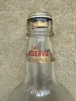 Vintage Jose Cuervo Tequila 1 Gallon Embossed Glass Bottle La Rojena Mezcal