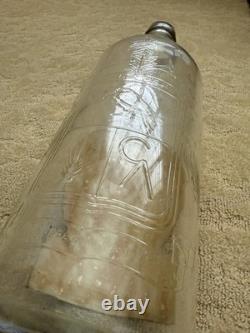 Vintage Jose Cuervo Tequila 1 Gallon Embossed Glass Bottle La Rojena Mezcal