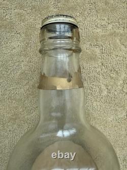 Vintage Jose Cuervo Tequila 1 Gallon Embossed Glass Bottle La Rojena Mezcal