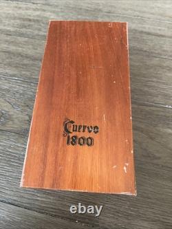 Vintage Leather Wrapped Jose Cuervo Bottle In Wooden Box Heublin Spirits Group