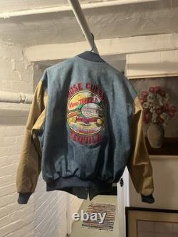 Vintage Logo Visions Jose Cuervo Tequila Jacket Men's Large Blue Denim