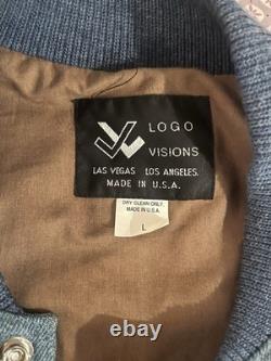 Vintage Logo Visions Jose Cuervo Tequila Jacket Men's Large Blue Denim