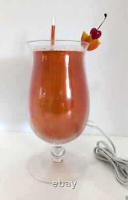 Vintage Margarita or Tequila Sunrise Cocktail Lamp 10 Novelty Barware