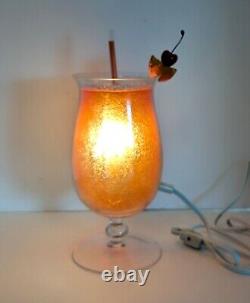 Vintage Margarita or Tequila Sunrise Cocktail Lamp 10 Novelty Barware