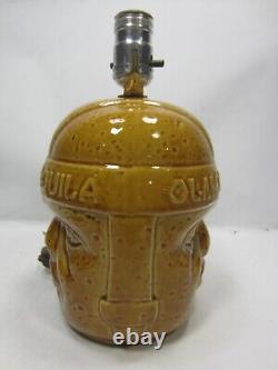 Vintage Olmeca Tequila Tiki Style Table Lamp